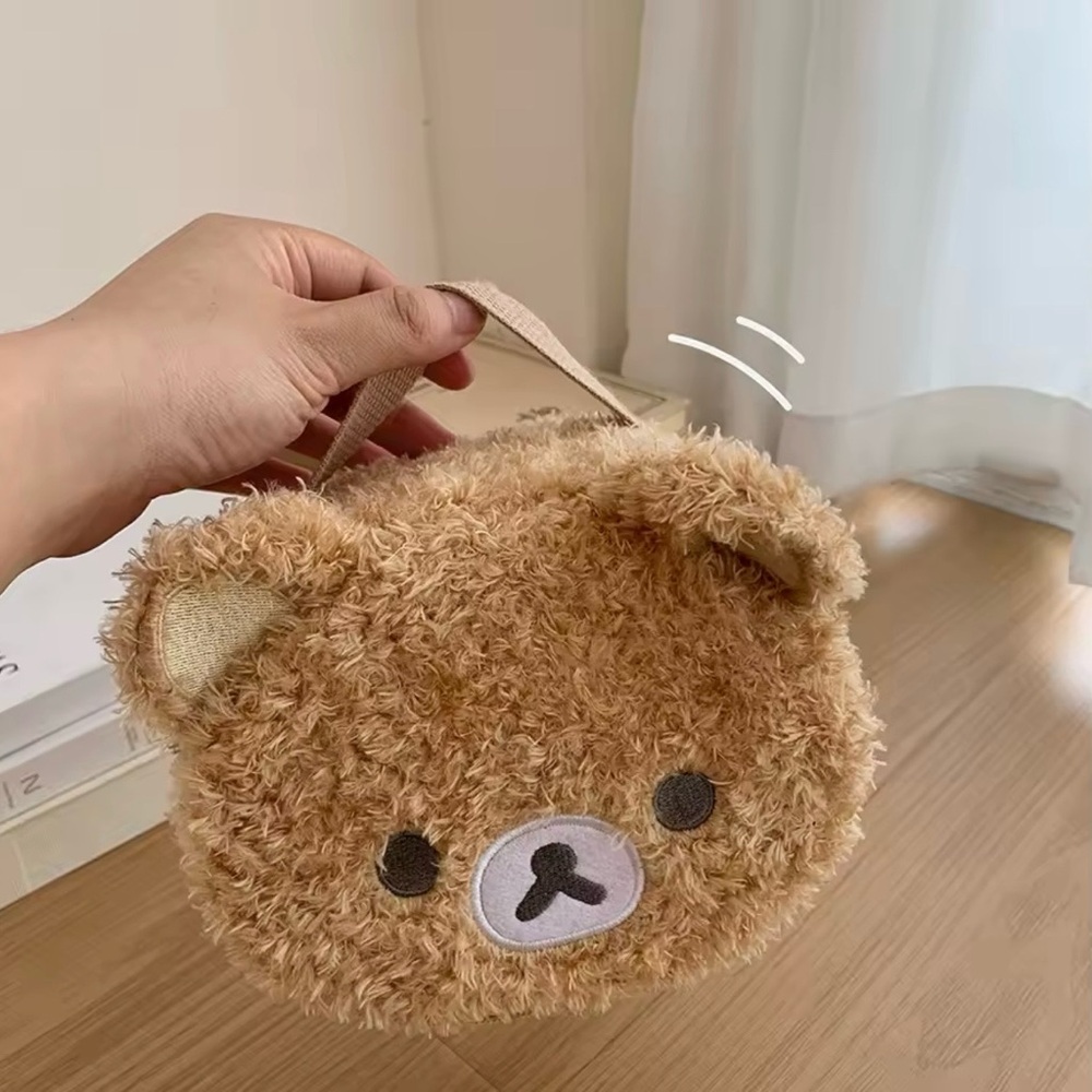 Kawaii Bear Plush Makeup Bag - Picture 2 of 8